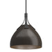 Summit Pendant in Black with Oil Rubbed Bronze Accent - 134502-SKT-MULT-10-14 by Hubbardton Forge