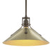 Henry Medium Steel Shade Pendant in Bronze with Modern Brass Accent - 134550-SKT-MULT-05-86 by Hubbardton Forge