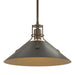 Henry Medium Steel Shade Pendant in Bronze with Black Accent - 134550-SKT-MULT-05-10 by Hubbardton Forge