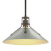 Henry Medium Steel Shade Pendant in Dark Smoke with Vintage Platinum Accent - 134550-SKT-MULT-07-82 by Hubbardton Forge