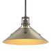 Henry Medium Steel Shade Pendant in Dark Smoke with Soft Gold Accent - 134550-SKT-MULT-07-84 by Hubbardton Forge