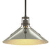 Henry Medium Steel Shade Pendant in Dark Smoke with Sterling Accent - 134550-SKT-MULT-07-85 by Hubbardton Forge