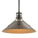 Henry Medium Steel Shade Pendant in Black with Bronze Accent - 134550-SKT-MULT-10-05 by Hubbardton Forge