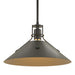 Henry Medium Steel Shade Pendant in Black with Black Accent - 134550-SKT-MULT-10-10 by Hubbardton Forge