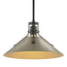 Henry Medium Steel Shade Pendant in Black with Soft Gold Accent - 134550-SKT-MULT-10-84 by Hubbardton Forge