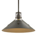 Henry Medium Steel Shade Pendant in Oil Rubbed Bronze with Black Accent - 134550-SKT-MULT-14-10 by Hubbardton Forge