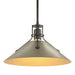 Henry Medium Steel Shade Pendant in Oil Rubbed Bronze with Soft Gold Accent - 134550-SKT-MULT-14-84 by Hubbardton Forge