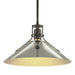 Henry Medium Steel Shade Pendant in Oil Rubbed Bronze with Sterling Accent - 134550-SKT-MULT-14-85 by Hubbardton Forge