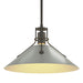 Henry Medium Steel Shade Pendant in Natural Iron with Vintage Platinum Accent - 134550-SKT-MULT-20-82 by Hubbardton Forge