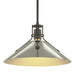 Henry Medium Steel Shade Pendant in Natural Iron with Sterling Accent - 134550-SKT-MULT-20-85 by Hubbardton Forge