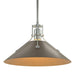 Henry Medium Steel Shade Pendant in Vintage Platinum with Bronze Accent - 134550-SKT-MULT-82-05 by Hubbardton Forge