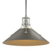 Henry Medium Steel Shade Pendant in Vintage Platinum with Dark Smoke Accent - 134550-SKT-MULT-82-07 by Hubbardton Forge