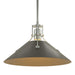 Henry Medium Steel Shade Pendant in Vintage Platinum with Black Accent - 134550-SKT-MULT-82-10 by Hubbardton Forge