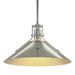 Henry Medium Steel Shade Pendant in Vintage Platinum with Sterling Accent - 134550-SKT-MULT-82-85 by Hubbardton Forge