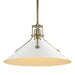 Henry Medium Steel Shade Pendant in Soft Gold with White Accent - 134550-SKT-MULT-84-02 by Hubbardton Forge