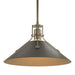 Henry Medium Steel Shade Pendant in Soft Gold with Oil Rubbed Bronze Accent - 134550-SKT-MULT-84-14 by Hubbardton Forge