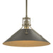 Henry Medium Steel Shade Pendant in Soft Gold with Natural Iron Accent - 134550-SKT-MULT-84-20 by Hubbardton Forge