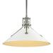 Henry Medium Steel Shade Pendant in Sterling with White Accent - 134550-SKT-MULT-85-02 by Hubbardton Forge