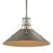 Henry Medium Steel Shade Pendant in Sterling with Dark Smoke Accent - 134550-SKT-MULT-85-07 by Hubbardton Forge