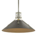 Henry Medium Steel Shade Pendant in Sterling with Black Accent - 134550-SKT-MULT-85-10 by Hubbardton Forge