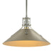 Henry Medium Steel Shade Pendant in Sterling with Soft Gold Accent - 134550-SKT-MULT-85-84 by Hubbardton Forge