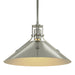 Henry Medium Steel Shade Pendant in Sterling with Sterling Accent - 134550-SKT-MULT-85-85 by Hubbardton Forge