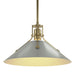 Henry Medium Steel Shade Pendant in Modern Brass with Vintage Platinum Accent - 134550-SKT-MULT-86-82 by Hubbardton Forge