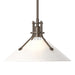 Henry Medium Glass Shade Pendant in Bronze - 134553-SKT-MULT-05-FD0686 by Hubbardton Forge