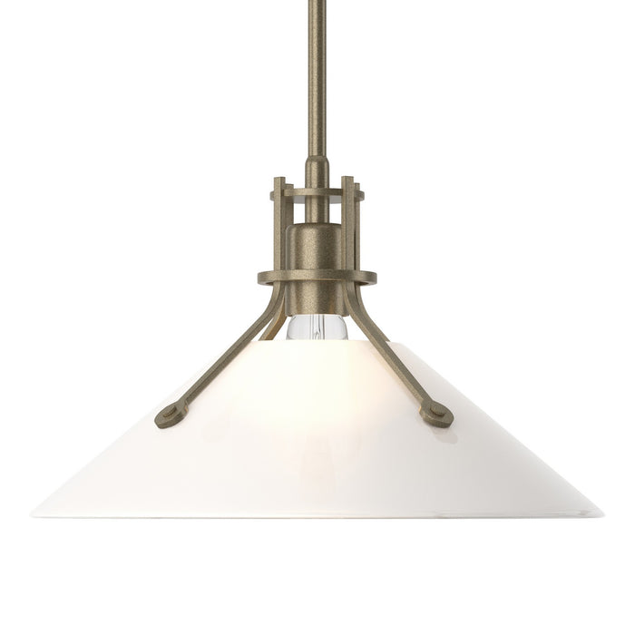 Henry Medium Glass Shade Pendant in Soft Gold - 134553-SKT-MULT-84-FD0686 by Hubbardton Forge