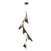 Plume 5-Light LED Pendant in Bronze with Oil Rubbed Bronze Accent - 135006-LED-STND-05-14 by Hubbardton Forge