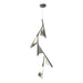 Plume 5-Light LED Pendant in Dark Smoke with Sterling Accent - 135006-LED-STND-07-85 by Hubbardton Forge