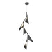 Plume 5-Light LED Pendant in Black with Black Accent - 135006-LED-STND-10-10 by Hubbardton Forge