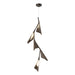 Plume 5-Light LED Pendant in Oil Rubbed Bronze with Bronze Accent - 135006-LED-STND-14-05 by Hubbardton Forge