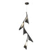 Plume 5-Light LED Pendant in Oil Rubbed Bronze with Black Accent - 135006-LED-STND-14-10 by Hubbardton Forge