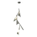 Plume 5-Light LED Pendant in Natural Iron with Sterling Accent - 135006-LED-STND-20-85 by Hubbardton Forge