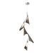 Plume 5-Light LED Pendant in Vintage Platinum with Bronze Accent - 135006-LED-STND-82-05 by Hubbardton Forge