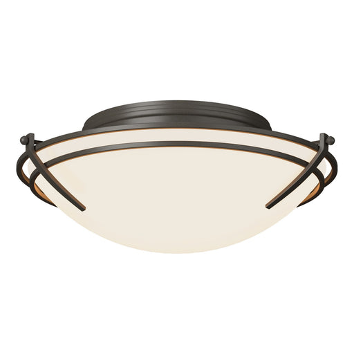 Presidio Tryne Flush Mount in Dark Smoke - 124402-SKT-07-GG0098 by Hubbardton Forge