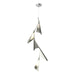 Plume 5-Light LED Pendant in Vintage Platinum with Sterling Accent - 135006-LED-STND-82-85 by Hubbardton Forge