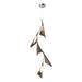 Plume 5-Light LED Pendant in Sterling with Bronze Accent - 135006-LED-STND-85-05 by Hubbardton Forge