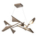 Plume 8-Light LED Pendant in Bronze with Bronze Accent - 135007-LED-STND-05-05 by Hubbardton Forge