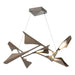 Plume 8-Light LED Pendant in Dark Smoke with Bronze Accent - 135007-LED-STND-07-05 by Hubbardton Forge