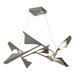 Plume 8-Light LED Pendant in Dark Smoke with Dark Smoke Accent - 135007-LED-STND-07-07 by Hubbardton Forge