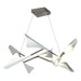 Plume 8-Light LED Pendant in Dark Smoke with Vintage Platinum Accent - 135007-LED-STND-07-82 by Hubbardton Forge