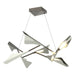 Plume 8-Light LED Pendant in Dark Smoke with Sterling Accent - 135007-LED-STND-07-85 by Hubbardton Forge