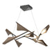 Plume 8-Light LED Pendant in Black with Bronze Accent - 135007-LED-STND-10-05 by Hubbardton Forge