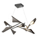 Plume 8-Light LED Pendant in Black with Oil Rubbed Bronze Accent - 135007-LED-STND-10-14 by Hubbardton Forge