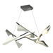 Plume 8-Light LED Pendant in Black with Sterling Accent - 135007-LED-STND-10-85 by Hubbardton Forge