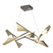 Plume 8-Light LED Pendant in Oil Rubbed Bronze with Soft Gold Accent - 135007-LED-STND-14-84 by Hubbardton Forge