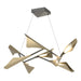 Plume 8-Light LED Pendant in Natural Iron with Soft Gold Accent - 135007-LED-STND-20-84 by Hubbardton Forge