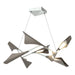 Plume 8-Light LED Pendant in Vintage Platinum with Dark Smoke Accent - 135007-LED-STND-82-07 by Hubbardton Forge